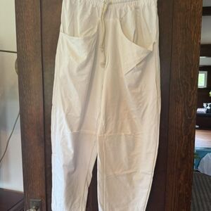 Free People Cream Joggers